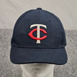 Minnesota Twins x Ford Logo Baseball Hat Navy Blue Strapback MLB Fangear Cap